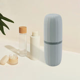 Maxbell Travel Toothbrush Holder Wash Gargle Cup Compact for Outdoor Shower Camping Green