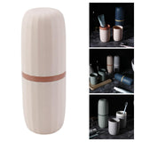 Maxbell Travel Toothbrush Holder Wash Gargle Cup Compact for Outdoor Shower Camping Pink