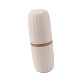 Maxbell Travel Toothbrush Holder Wash Gargle Cup Compact for Outdoor Shower Camping Pink