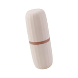 Maxbell Travel Toothbrush Holder Wash Gargle Cup Compact for Outdoor Shower Camping Pink