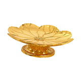 Maxbell Gold Pedestal Bowl Cupcake Holder Food Plate for Parties Weddings Decorative Style A
