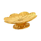 Maxbell Gold Pedestal Bowl Cupcake Holder Food Plate for Parties Weddings Decorative Style A