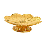 Maxbell Gold Pedestal Bowl Cupcake Holder Food Plate for Parties Weddings Decorative Style A