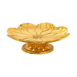 Maxbell Gold Pedestal Bowl Cupcake Holder Food Plate for Parties Weddings Decorative Style A
