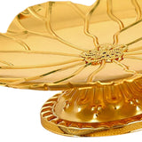 Maxbell Gold Pedestal Bowl Cupcake Holder Food Plate for Parties Weddings Decorative Style A