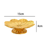 Maxbell Gold Pedestal Bowl Cupcake Holder Food Plate for Parties Weddings Decorative Style A