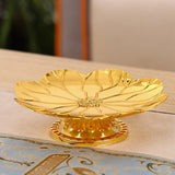 Maxbell Gold Pedestal Bowl Cupcake Holder Food Plate for Parties Weddings Decorative Style A