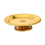 Maxbell Gold Pedestal Bowl Cupcake Holder Food Plate for Parties Weddings Decorative Style C