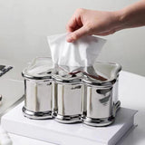 Maxbell INS Tissue Box Cover Napkin Dispenser for Home Office Restaurant Silver
