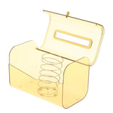 Maxbell Tissue Cover Dispenser Toilet Paper Organizer for Bathroom Bedroom Vanity Yellow