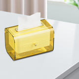 Maxbell Tissue Cover Dispenser Toilet Paper Organizer for Bathroom Bedroom Vanity Yellow