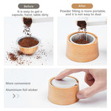 Maxbell Capsule Refill Kit Capsule Holder Aluminum Foil Seals Lid for Cafe Base
