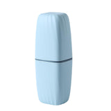 Maxbell Toothbrush Toothpaste Holder Case Compact for Business Trip Bathroom Outdoor light blue