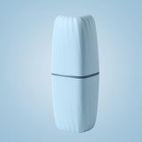 Maxbell Toothbrush Toothpaste Holder Case Compact for Business Trip Bathroom Outdoor light blue