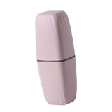 Maxbell Toothbrush Toothpaste Holder Case Compact for Business Trip Bathroom Outdoor pink