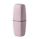 Maxbell Toothbrush Toothpaste Holder Case Compact for Business Trip Bathroom Outdoor pink