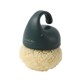 Maxbell Versatile Dish Cleaning Ball Sink Brush with Handle for Bowl Dish Countertop Green