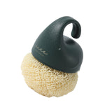 Maxbell Versatile Dish Cleaning Ball Sink Brush with Handle for Bowl Dish Countertop Green