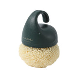 Maxbell Versatile Dish Cleaning Ball Sink Brush with Handle for Bowl Dish Countertop Green
