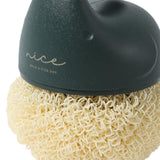 Maxbell Versatile Dish Cleaning Ball Sink Brush with Handle for Bowl Dish Countertop Green