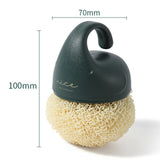 Maxbell Versatile Dish Cleaning Ball Sink Brush with Handle for Bowl Dish Countertop Green
