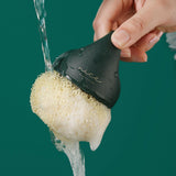 Maxbell Versatile Dish Cleaning Ball Sink Brush with Handle for Bowl Dish Countertop Green