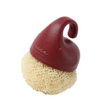 Maxbell Versatile Dish Cleaning Ball Sink Brush with Handle for Bowl Dish Countertop Red