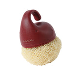 Maxbell Versatile Dish Cleaning Ball Sink Brush with Handle for Bowl Dish Countertop Red