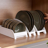 Maxbell Plate Rack Cradle Storage Dinner Plate Holder for Cupboard Home Drawers Style A