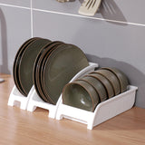 Maxbell Plate Rack Cradle Storage Dinner Plate Holder for Cupboard Home Drawers Style A