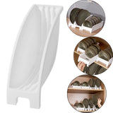 Maxbell Plate Rack Cradle Storage Dinner Plate Holder for Cupboard Home Drawers Style A