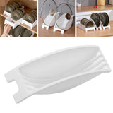 Maxbell Plate Rack Cradle Storage Dinner Plate Holder for Cupboard Home Drawers Style A