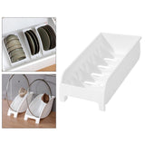 Maxbell Plate Rack Cradle Storage Dinner Plate Holder for Cupboard Home Drawers Style C