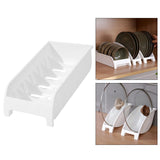 Maxbell Plate Rack Cradle Storage Dinner Plate Holder for Cupboard Home Drawers Style C