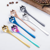 Maxbell 2Pcs Household Coffee Spoons Stirring Spoon Ice Cream Spoon for Dessert Rose Golden