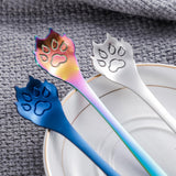 Maxbell 2Pcs Household Coffee Spoons Stirring Spoon Ice Cream Spoon for Dessert Rose Golden