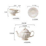 Maxbell Tea Cup and Saucer Set Tea Cup Water Tea Cups for Breakfast Milk Latte Cream coloured