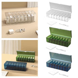 Maxbell Desktop Cable Storage Box Multifunction Wire Cord Management Case for Home Clear