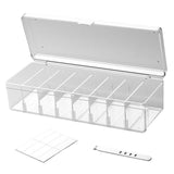 Maxbell Desktop Cable Storage Box Multifunction Wire Cord Management Case for Home Clear
