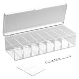 Maxbell Desktop Cable Storage Box Multifunction Wire Cord Management Case for Home Clear
