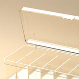 Maxbell Desktop Cable Storage Box Multifunction Wire Cord Management Case for Home Clear