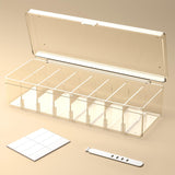 Maxbell Desktop Cable Storage Box Multifunction Wire Cord Management Case for Home Clear