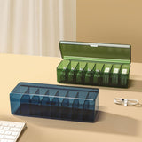 Maxbell Desktop Cable Storage Box Multifunction Wire Cord Management Case for Home Green