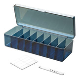Maxbell Desktop Cable Storage Box Multifunction Wire Cord Management Case for Home Blue