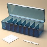 Maxbell Desktop Cable Storage Box Multifunction Wire Cord Management Case for Home Blue