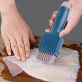 Maxbell Squid Flower Cutter Carving Supplies Gadgets Multifunction chicken Chicken Blue