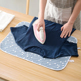 Maxbell Mini Ironing Mat Portable Ironing Blanket Durable for Bed Tabletop Dryer L