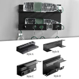 Maxbell Hair Dryer Shelf Stainless Steel Multilayer for Home Living Room A