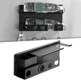Maxbell Hair Dryer Shelf Stainless Steel Multilayer for Home Living Room C