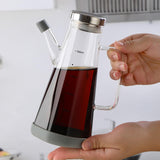 Maxbell 550ml 750 Seasoning Bottle Oil Bottle Vinegar Dispenser Supplies Leakproof 550ml